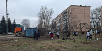 Зимняя погода благоустройству не помеха - Город Луганск