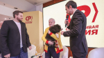 Во второй день Штабных учений ПАРТИИ СПРАВЕДЛИВАЯ РОССИЯ сюрпризом для всех присутствующих и для Сергея Миронова стало появление на сцене журналистов-пранкеров Владимира Кузнецова и Алексея Столярова