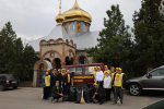 Утро Первомайского дня встретили с однопартийцами СПРАВЕДЛИВОЙ РОССИИ в Луганске на субботнике в Николо-Преображенском Соборе, что по улице Интернациональной
